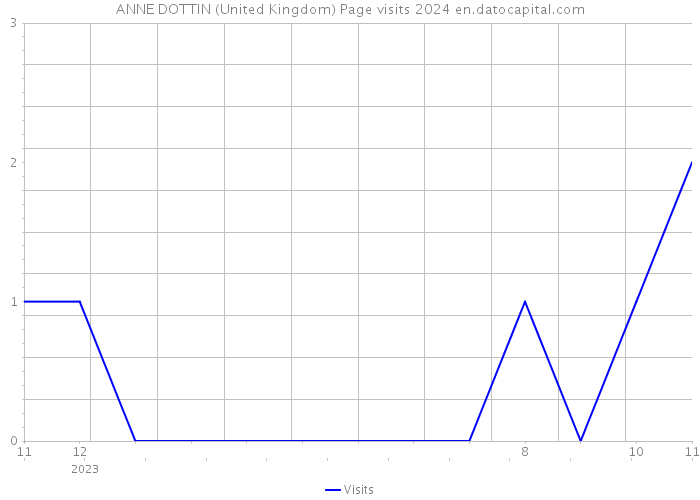 ANNE DOTTIN (United Kingdom) Page visits 2024 