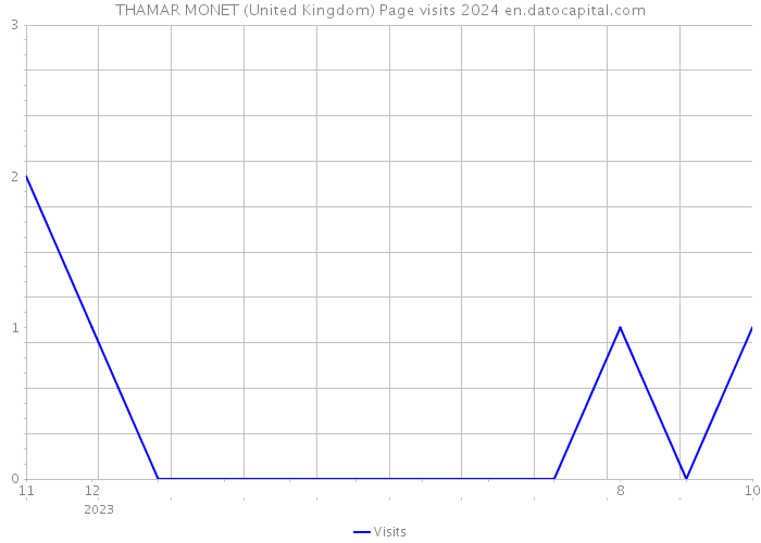 THAMAR MONET (United Kingdom) Page visits 2024 