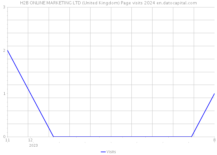 H2B ONLINE MARKETING LTD (United Kingdom) Page visits 2024 