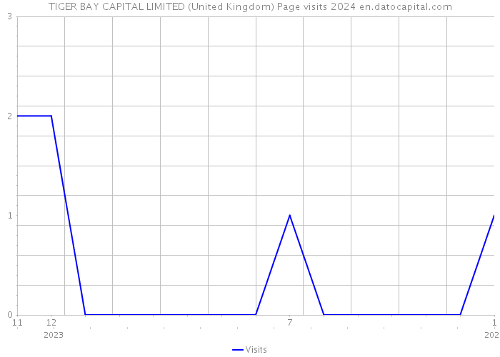 TIGER BAY CAPITAL LIMITED (United Kingdom) Page visits 2024 