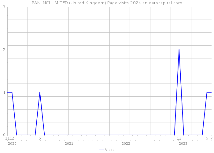 PAN-NCI LIMITED (United Kingdom) Page visits 2024 