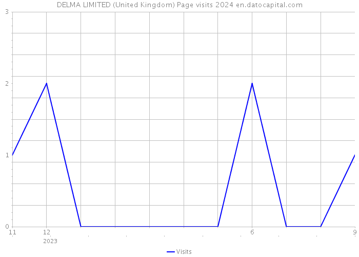 DELMA LIMITED (United Kingdom) Page visits 2024 