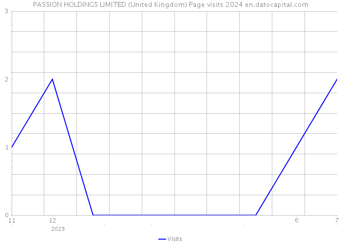 PASSION HOLDINGS LIMITED (United Kingdom) Page visits 2024 