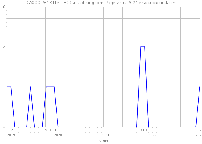 DWSCO 2616 LIMITED (United Kingdom) Page visits 2024 