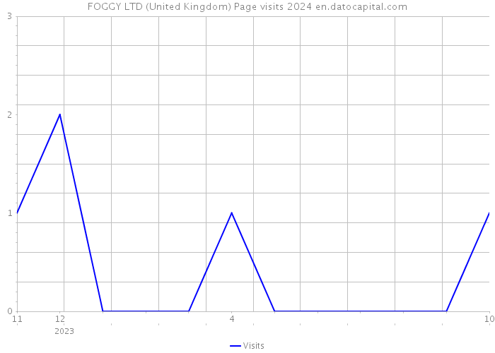 FOGGY LTD (United Kingdom) Page visits 2024 