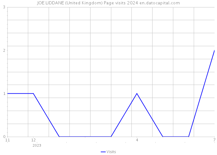 JOE LIDDANE (United Kingdom) Page visits 2024 