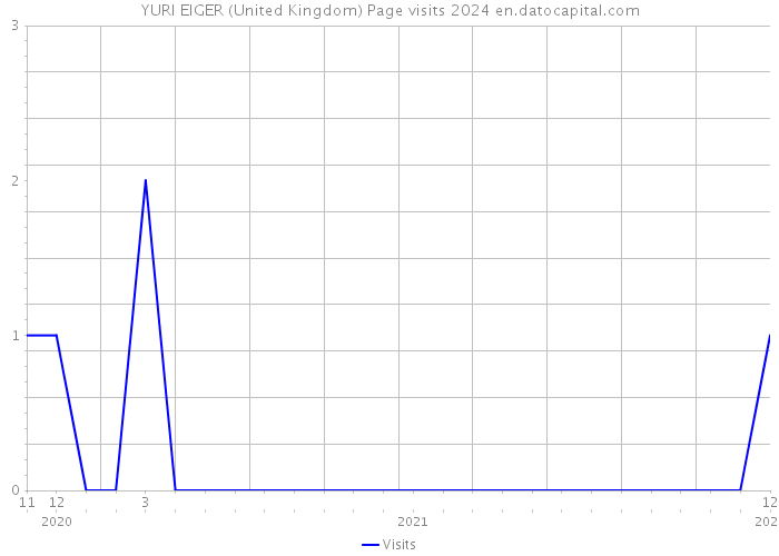 YURI EIGER (United Kingdom) Page visits 2024 