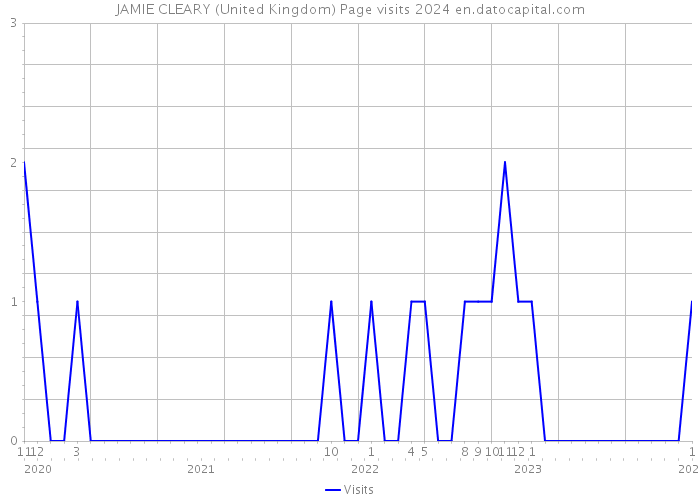 JAMIE CLEARY (United Kingdom) Page visits 2024 