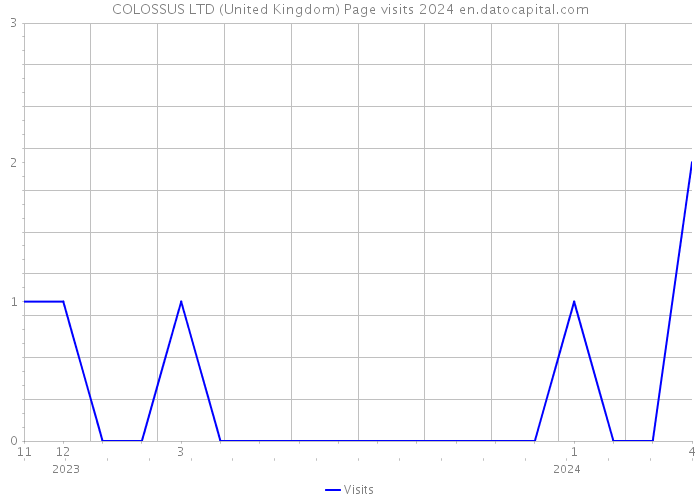 COLOSSUS LTD (United Kingdom) Page visits 2024 