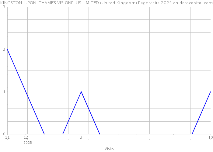 KINGSTON-UPON-THAMES VISIONPLUS LIMITED (United Kingdom) Page visits 2024 