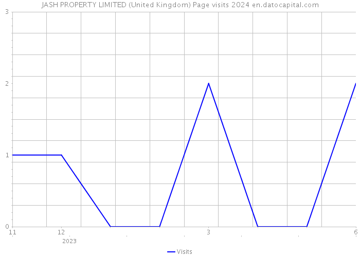 JASH PROPERTY LIMITED (United Kingdom) Page visits 2024 