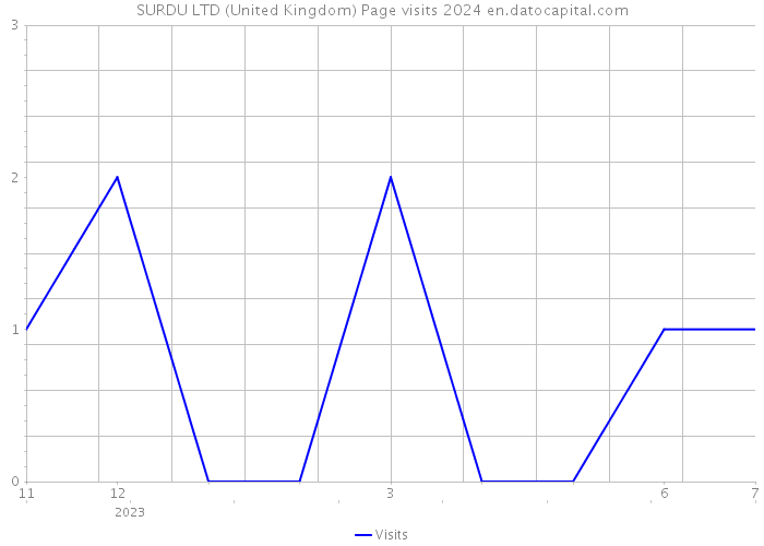 SURDU LTD (United Kingdom) Page visits 2024 