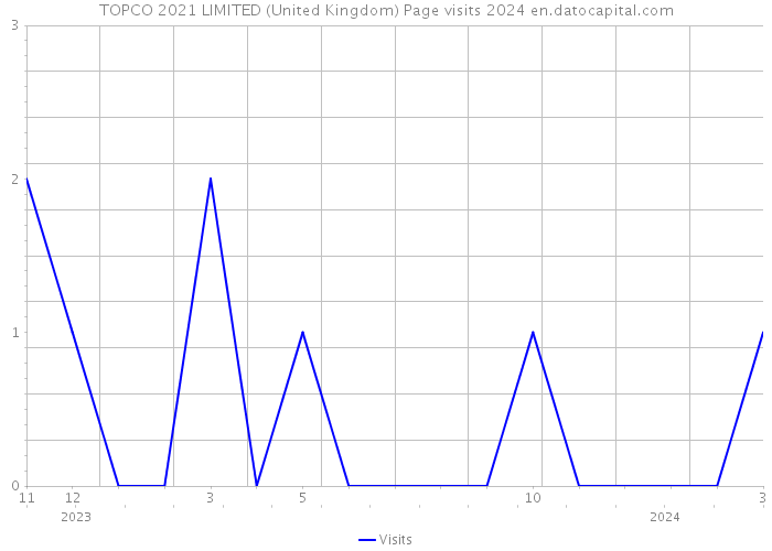 TOPCO 2021 LIMITED (United Kingdom) Page visits 2024 