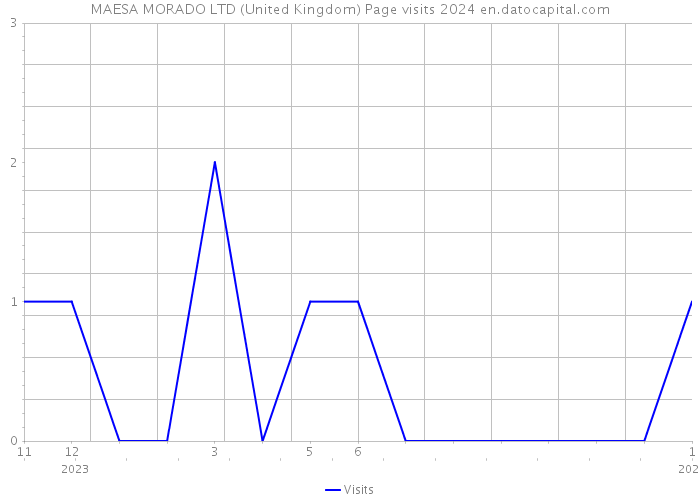MAESA MORADO LTD (United Kingdom) Page visits 2024 