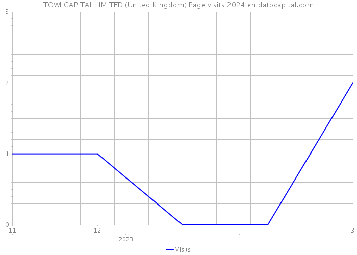 TOWI CAPITAL LIMITED (United Kingdom) Page visits 2024 