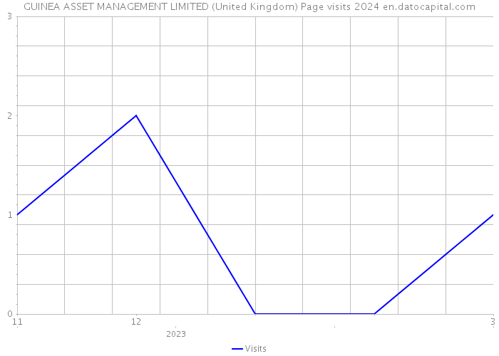 GUINEA ASSET MANAGEMENT LIMITED (United Kingdom) Page visits 2024 