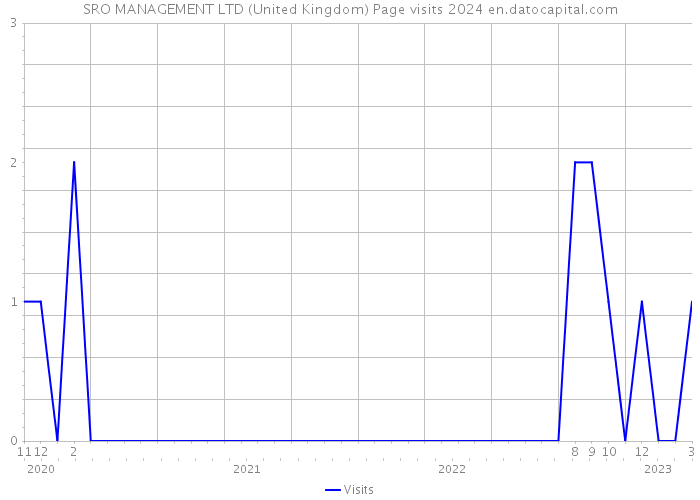 SRO MANAGEMENT LTD (United Kingdom) Page visits 2024 