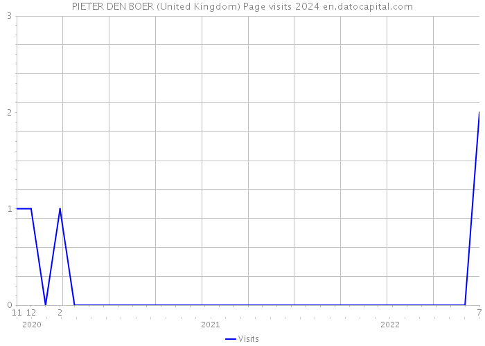 PIETER DEN BOER (United Kingdom) Page visits 2024 