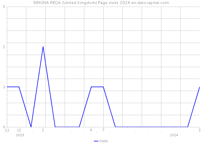 SIMONA REGA (United Kingdom) Page visits 2024 