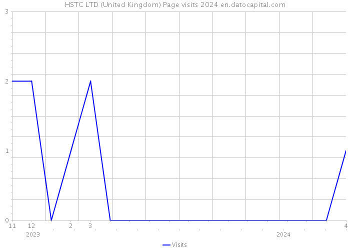 HSTC LTD (United Kingdom) Page visits 2024 