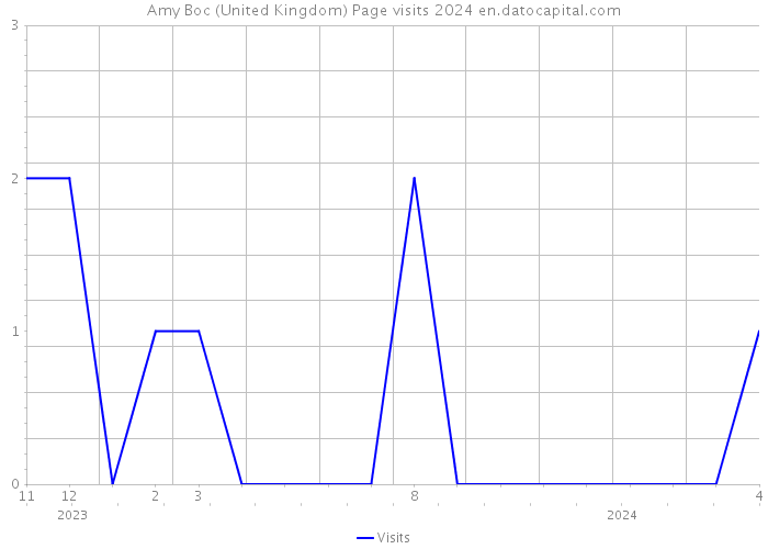Amy Boc (United Kingdom) Page visits 2024 