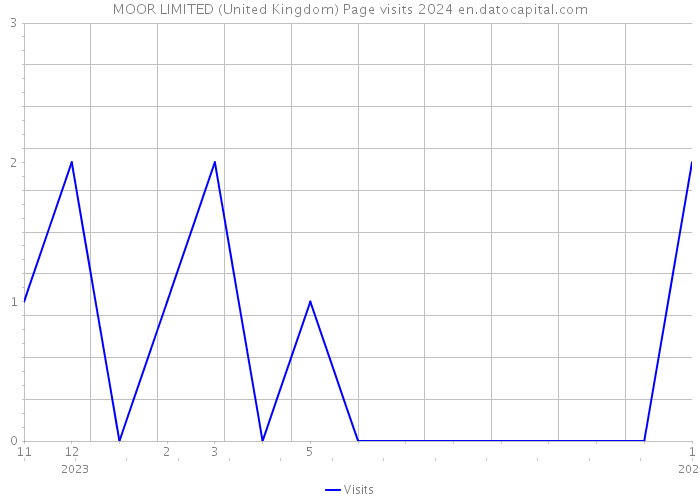 MOOR LIMITED (United Kingdom) Page visits 2024 