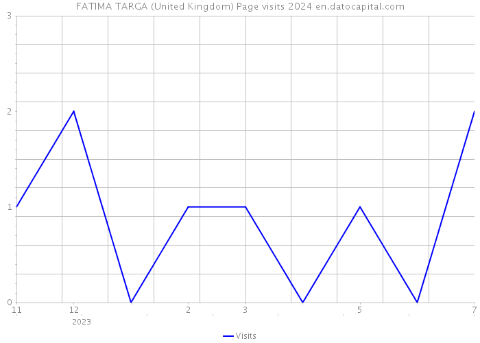 FATIMA TARGA (United Kingdom) Page visits 2024 