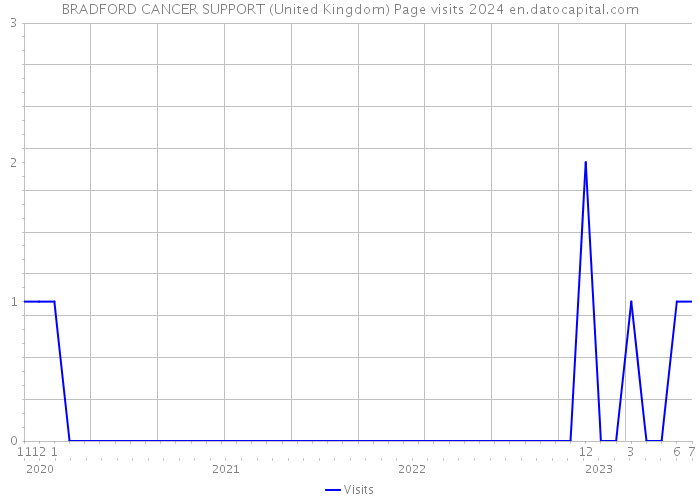 BRADFORD CANCER SUPPORT (United Kingdom) Page visits 2024 