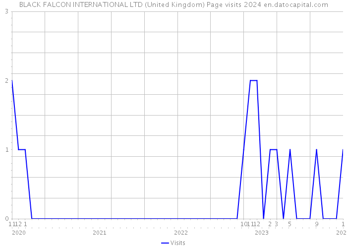BLACK FALCON INTERNATIONAL LTD (United Kingdom) Page visits 2024 