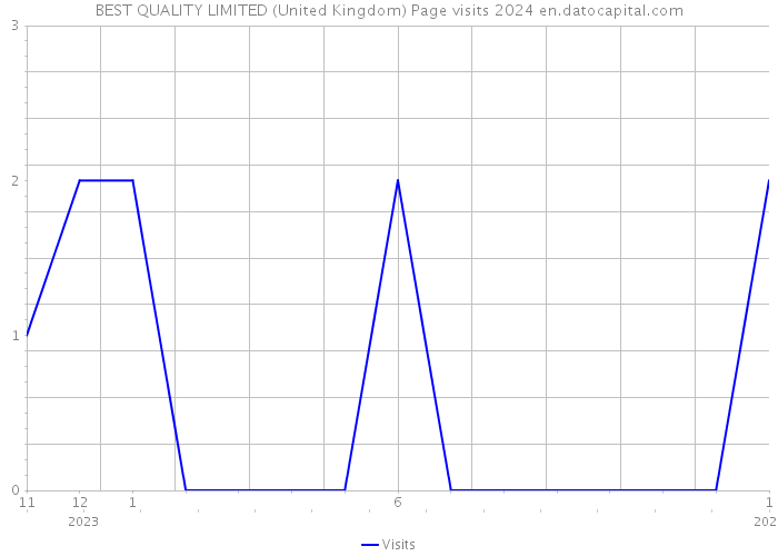 BEST QUALITY LIMITED (United Kingdom) Page visits 2024 