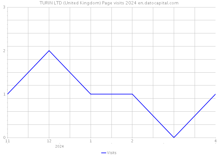 TURIN LTD (United Kingdom) Page visits 2024 