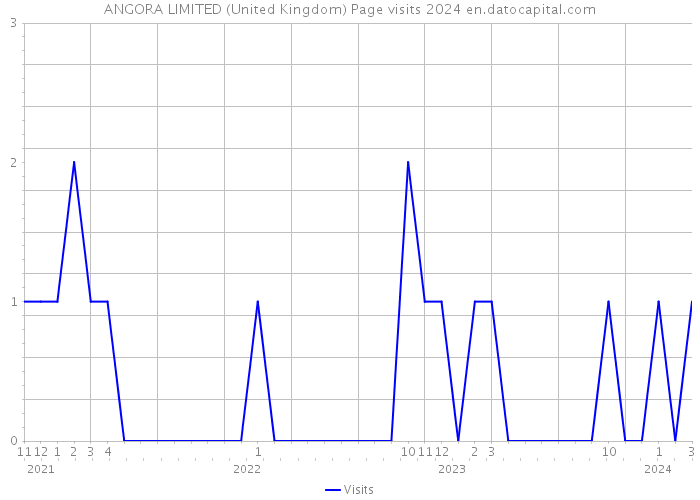 ANGORA LIMITED (United Kingdom) Page visits 2024 