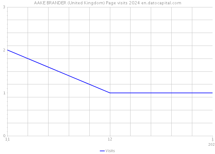 AAKE BRANDER (United Kingdom) Page visits 2024 