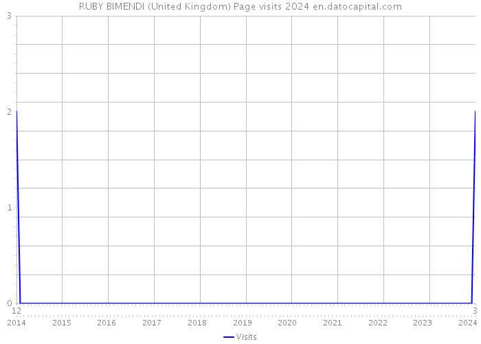 RUBY BIMENDI (United Kingdom) Page visits 2024 