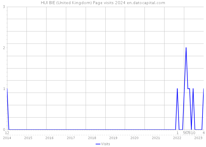 HUI BIE (United Kingdom) Page visits 2024 