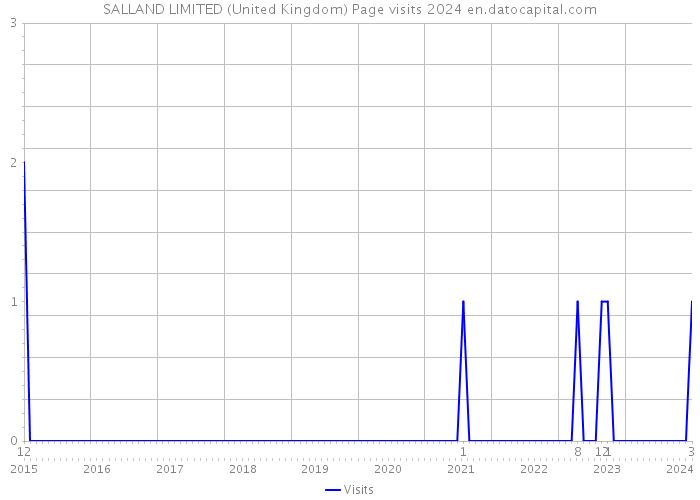 SALLAND LIMITED (United Kingdom) Page visits 2024 