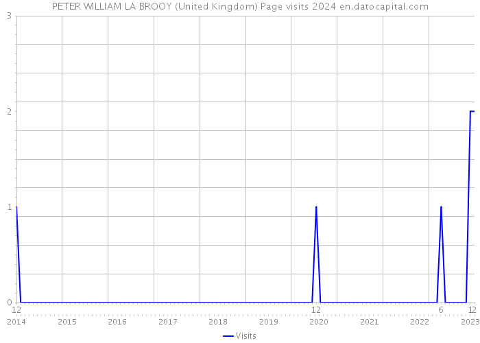 PETER WILLIAM LA BROOY (United Kingdom) Page visits 2024 