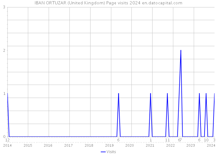IBAN ORTUZAR (United Kingdom) Page visits 2024 
