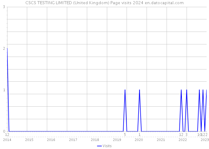 CSCS TESTING LIMITED (United Kingdom) Page visits 2024 
