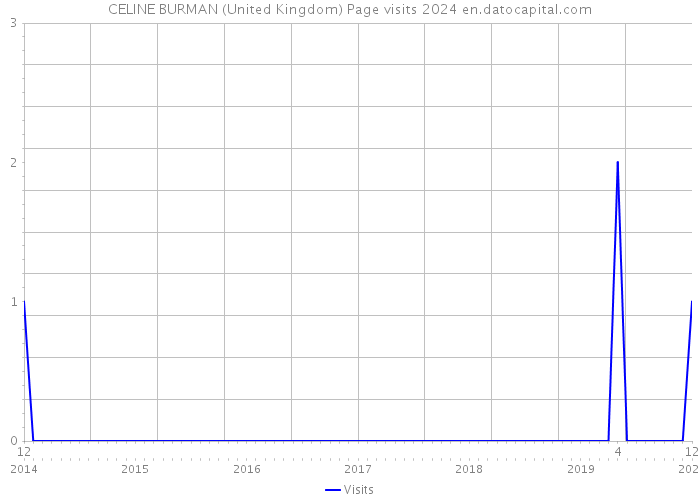 CELINE BURMAN (United Kingdom) Page visits 2024 