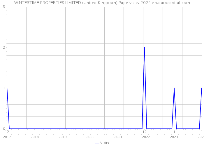 WINTERTIME PROPERTIES LIMITED (United Kingdom) Page visits 2024 