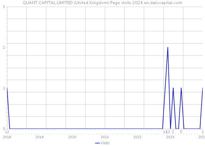 QUANT CAPITAL LIMITED (United Kingdom) Page visits 2024 