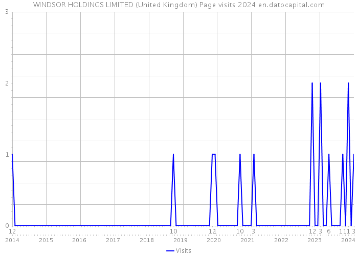 WINDSOR HOLDINGS LIMITED (United Kingdom) Page visits 2024 
