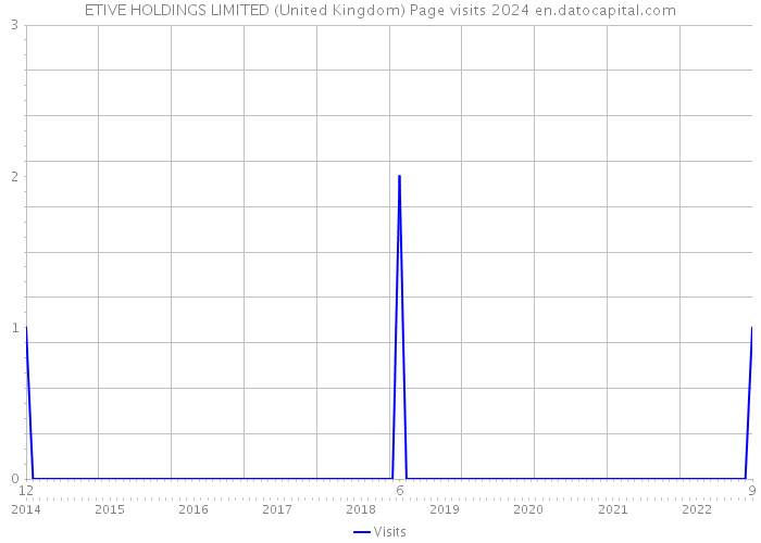 ETIVE HOLDINGS LIMITED (United Kingdom) Page visits 2024 