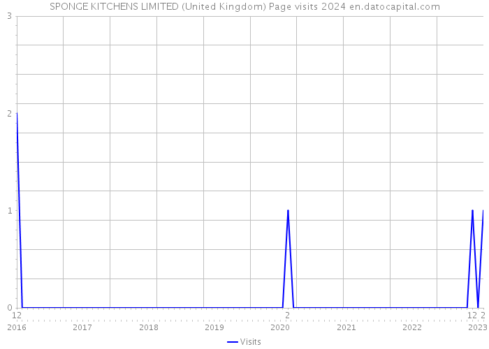 SPONGE KITCHENS LIMITED (United Kingdom) Page visits 2024 