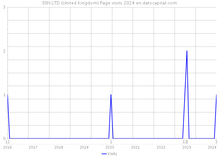 SSN LTD (United Kingdom) Page visits 2024 