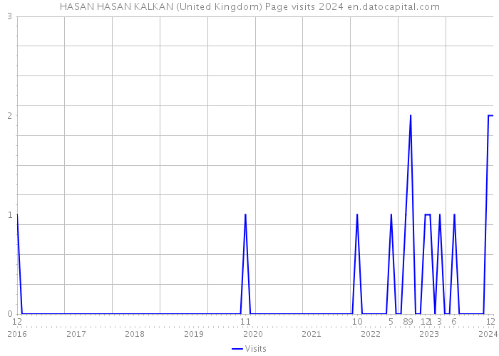 HASAN HASAN KALKAN (United Kingdom) Page visits 2024 