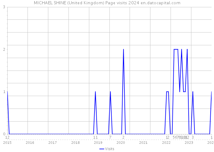 MICHAEL SHINE (United Kingdom) Page visits 2024 