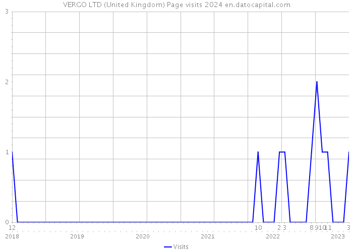VERGO LTD (United Kingdom) Page visits 2024 