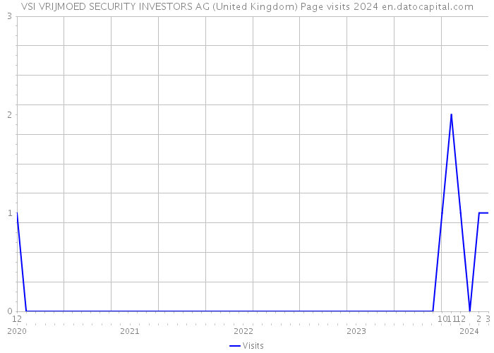 VSI VRIJMOED SECURITY INVESTORS AG (United Kingdom) Page visits 2024 